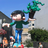 Gaston Lagaffe Statue 