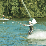The Spin Cablepark: Waterskiing at the Eau d'Heure Lakes