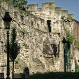 Remains of the first fortification in Brussels