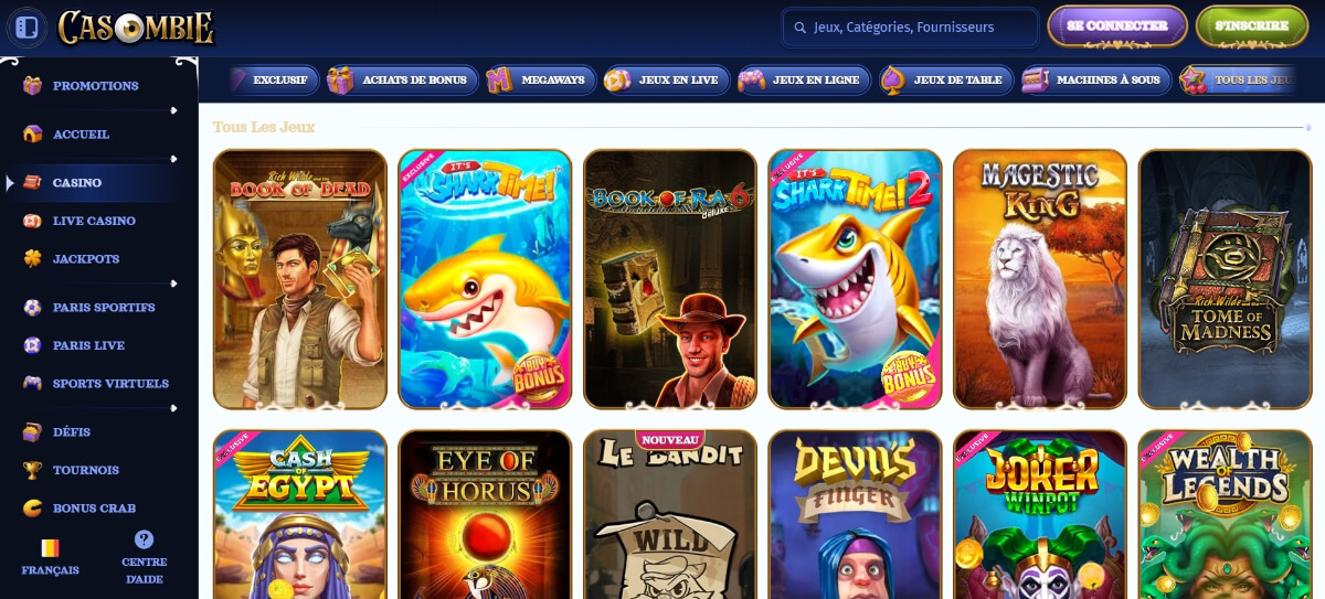 Casombie — Le casino le plus complet pour les joueurs belges