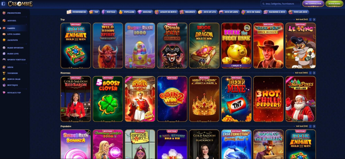 Casombie est l’un des casinos en ligne les plus originaux du marché belge francophone