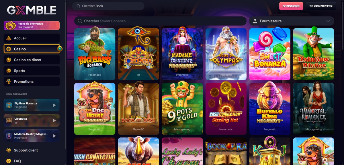 GXMBLE est donc un casino idéal pour les joueurs belges cherchant une plateforme moderne, rapide, généreuse et forte en jeux de dés