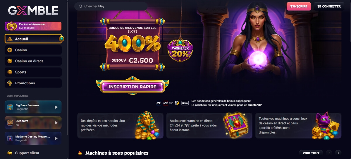 GXMBLE (moderne, rapide, excellent en dés)