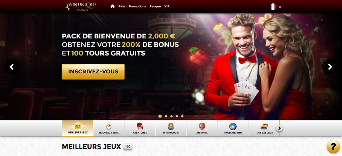 WinUnique propose des slots modernes, des jeux rapides, du live casino et quelques dice slots, ce qui le rend compatible avec les attentes belges